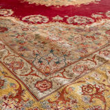 Extra fine Ghoum carpet from Iran in silk, signed Bahrami.