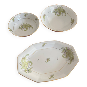 3 plats porcelaine de - limoges