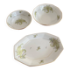 3 Limoges porcelain plates with a squirrel design.