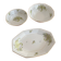 3 Limoges porcelain plates with a squirrel design.