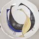 Vintage Saint-Clément flat bowl 1950