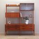 Teak wall unit, Norwegian design, 1960s, designer: Kjell Riise, production: