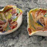 Pair of vintage Murano glass pocket trays