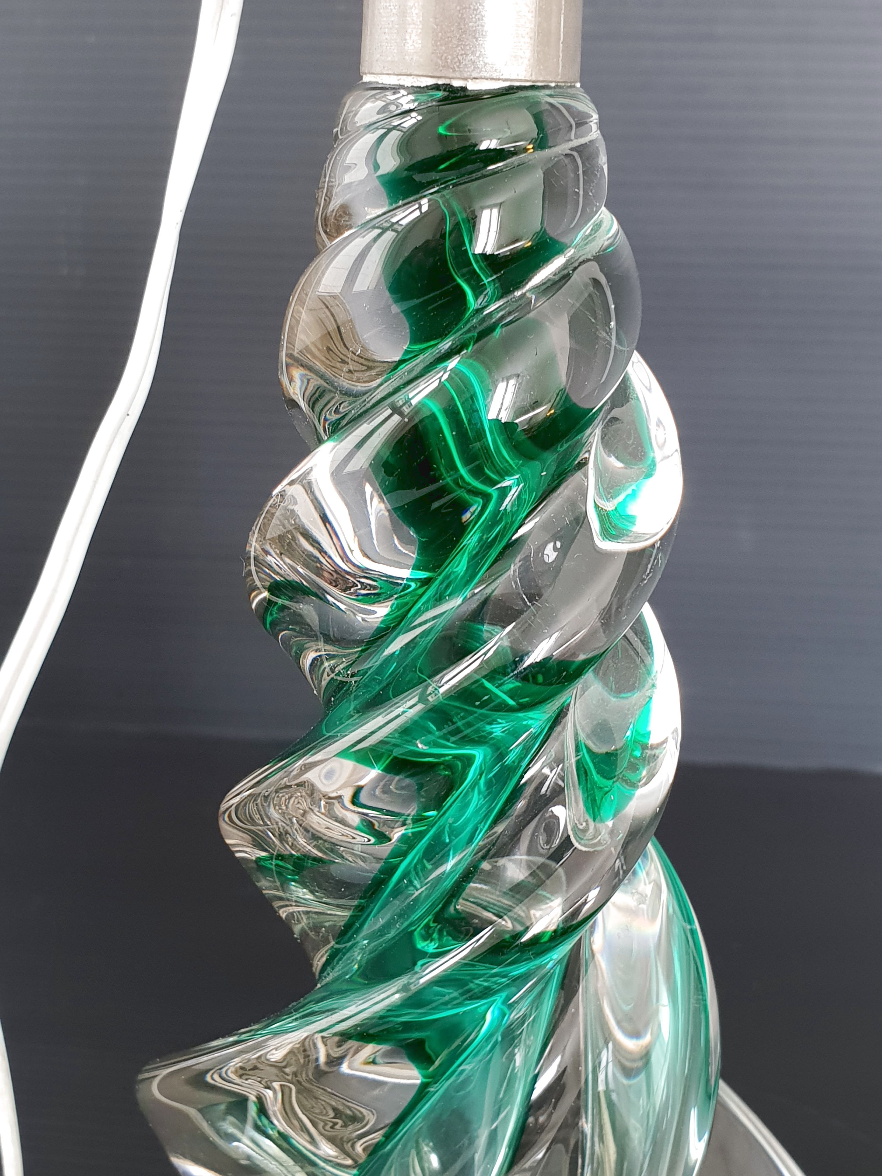 Vintage crystal lamp foot 1960