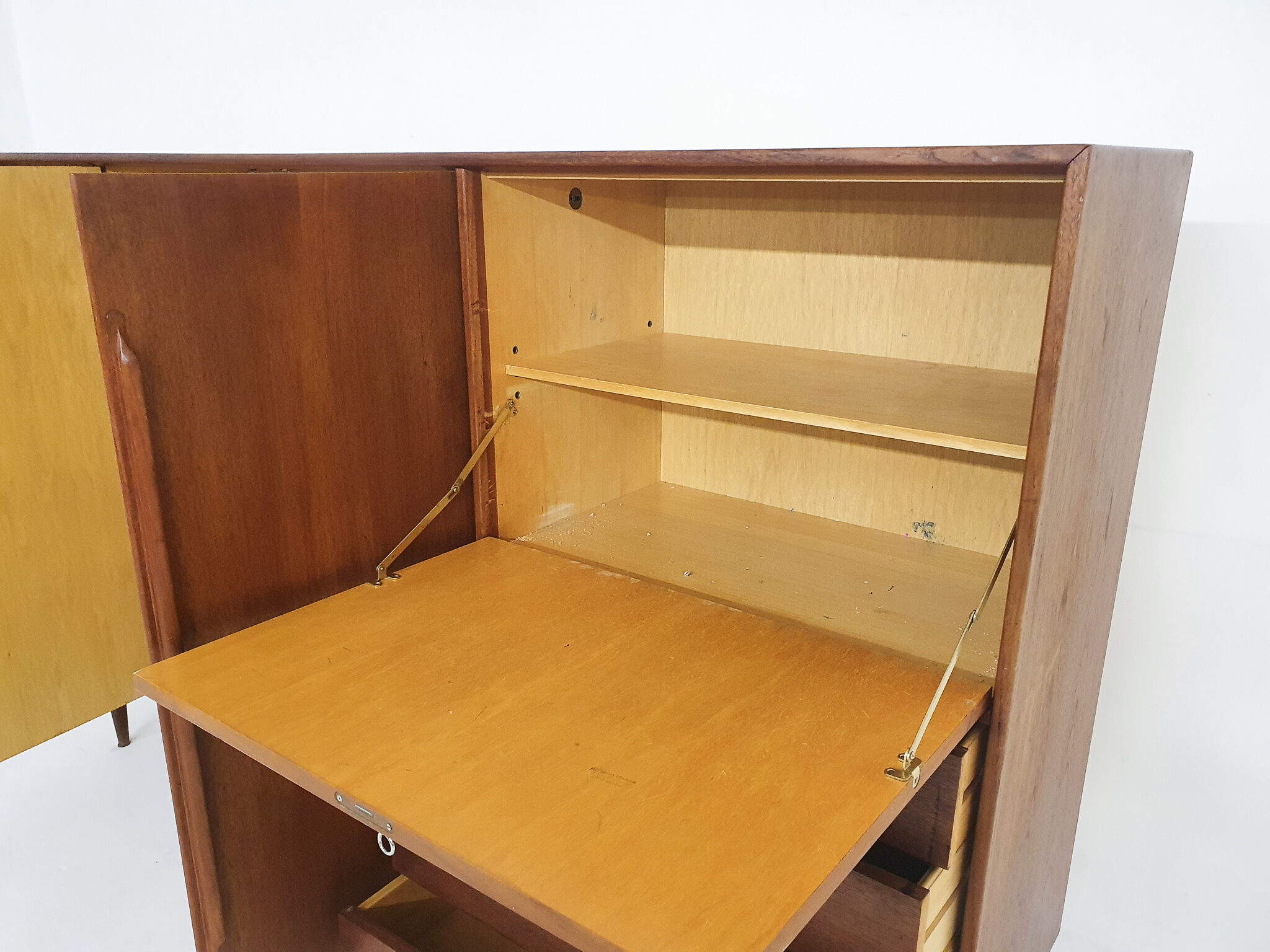 Teak highboard Model RT200/218 by Heinrich Riestenpatt for RT Mobel, Germany 1960's