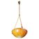 Art Deco great design brown alabaster chandelier, 1940s
