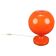 1970s Czech Orange Opaline Glass Mushroom Table Lamp