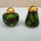 Salt and pepper shaker in partitioned enamels