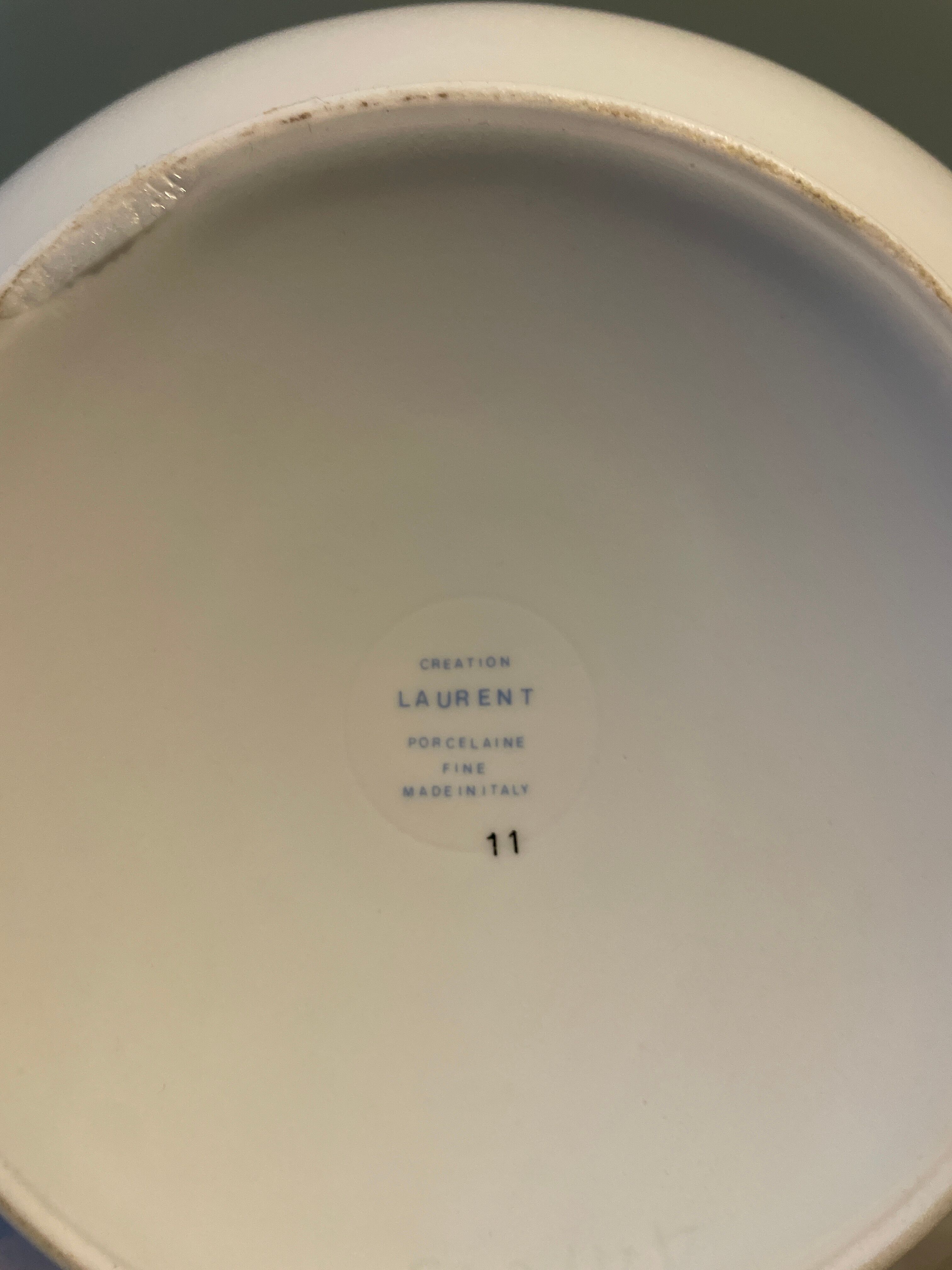 Soupière en porcelaine fine « Laurent », fabrication Italienne