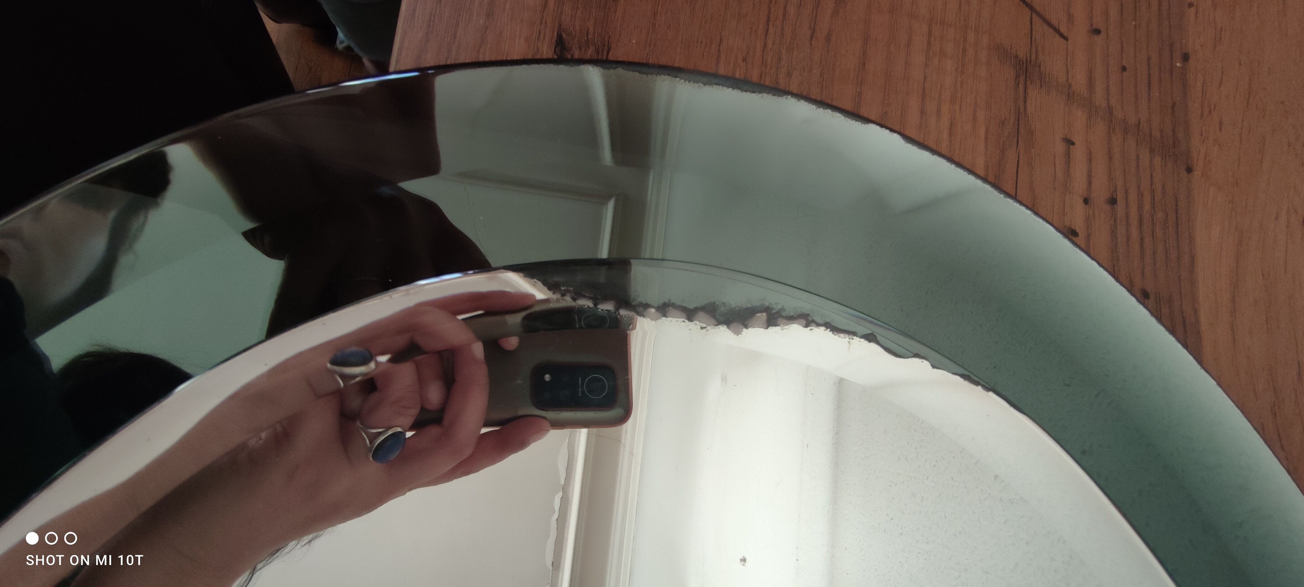 Vintage oval mirror