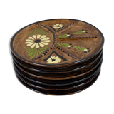 6 compartmentalized sandstone plates