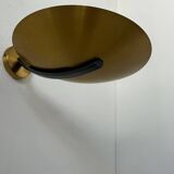 Pair of vintage brass wall lights, France 1970