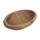 Pretty basket in solid wood oval shape