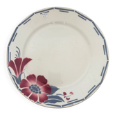 1 vintage round plate from the Céranord factory model Gavarnie 210879