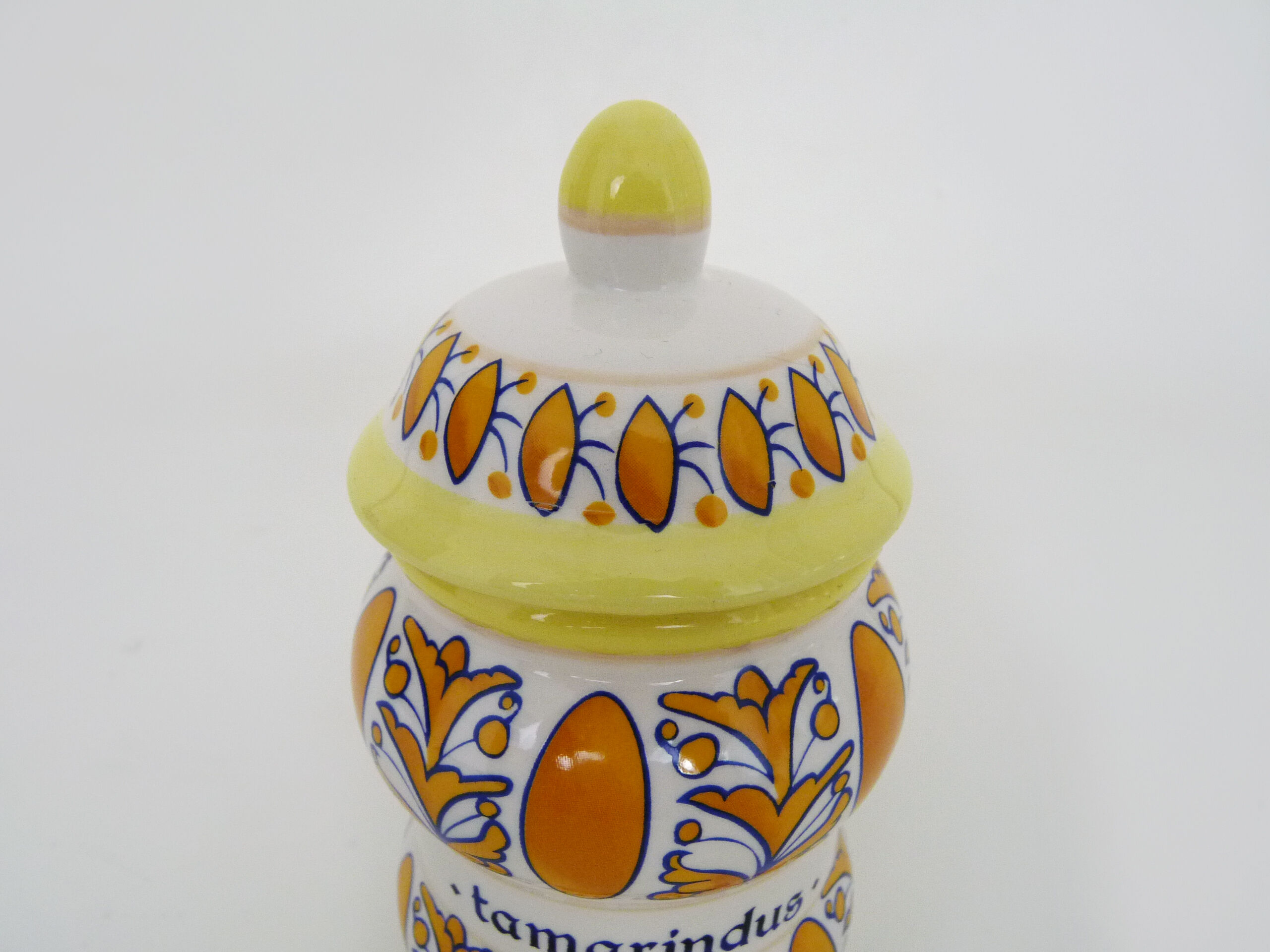Old apothecary pot, Tamarindus ceramic medicine jar. Year 70 80