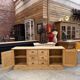 Workshop furniture made of fir.