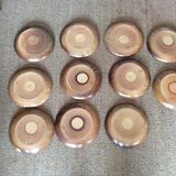 Lot de 11 assiettes à dessert en terre cuite