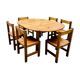 Ensemble table et chaises pin vintage