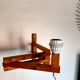 2 wooden wall lamps articulated 50s