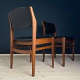 Mid-century dining chair set, Italy, 1970s