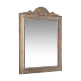 White wooden mirror 75x51cm