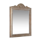 White wooden mirror 75x51cm