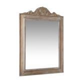 White wooden mirror 75x51cm
