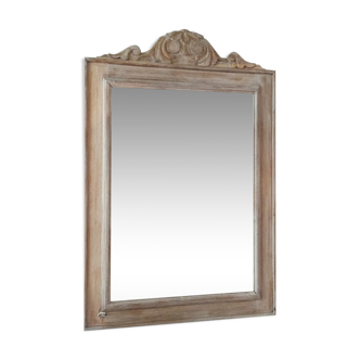 White wooden mirror 75x51cm