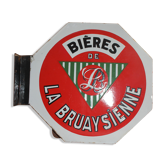 Old enamel plate BIÈRES LA BRUAYSIENNE