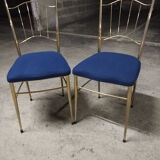 Paire de chaises metal
