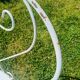 White wrought iron garden furniture