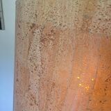 Spectacular lacquered turned wood lamp 1970