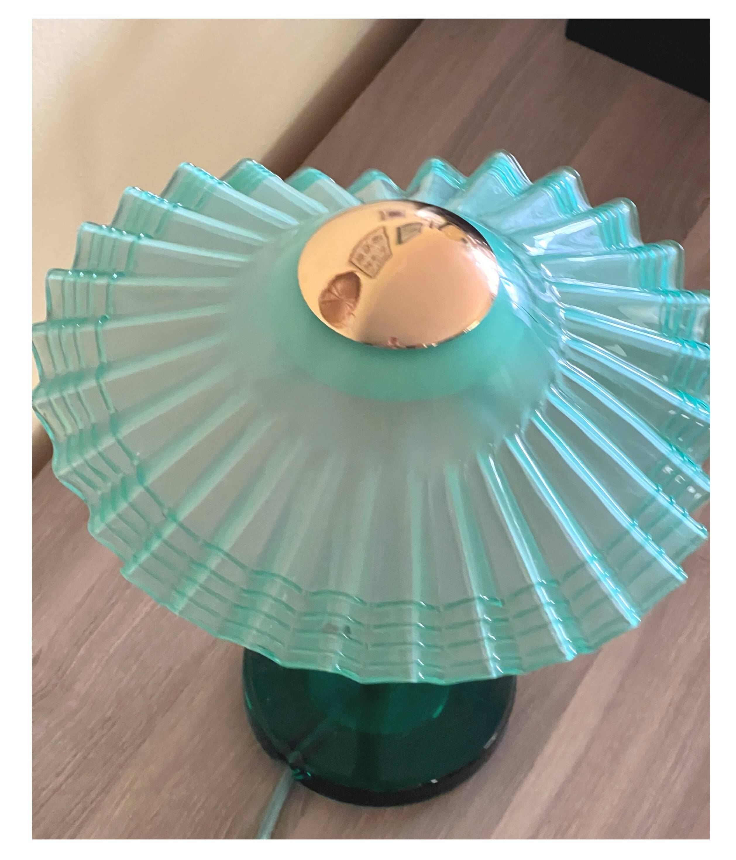 Vintage Murano Glass Table Lamp, 70s