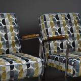 Paire de fauteuils Bauhaus, années 1950, Pologne