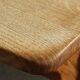 Vintage danish brutalist oak dining table