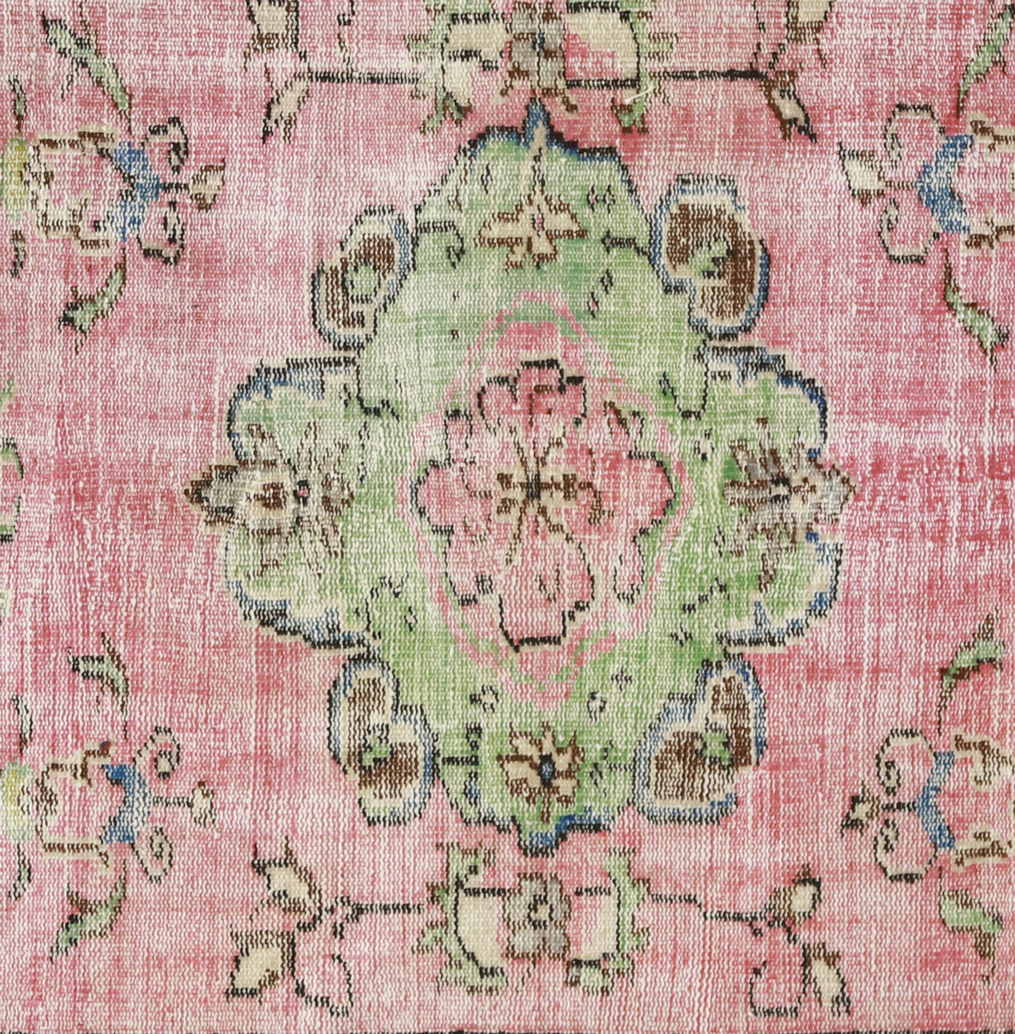 Anatolian handmade vintage rug 257 cm x 151 cm
