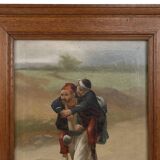 French oil painting in the style of Paul Louis Narcisse Grolleron, ca. 1900