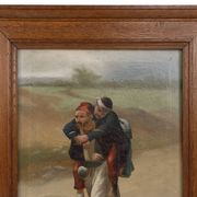 French oil painting in the style of Paul Louis Narcisse Grolleron, ca. 1900