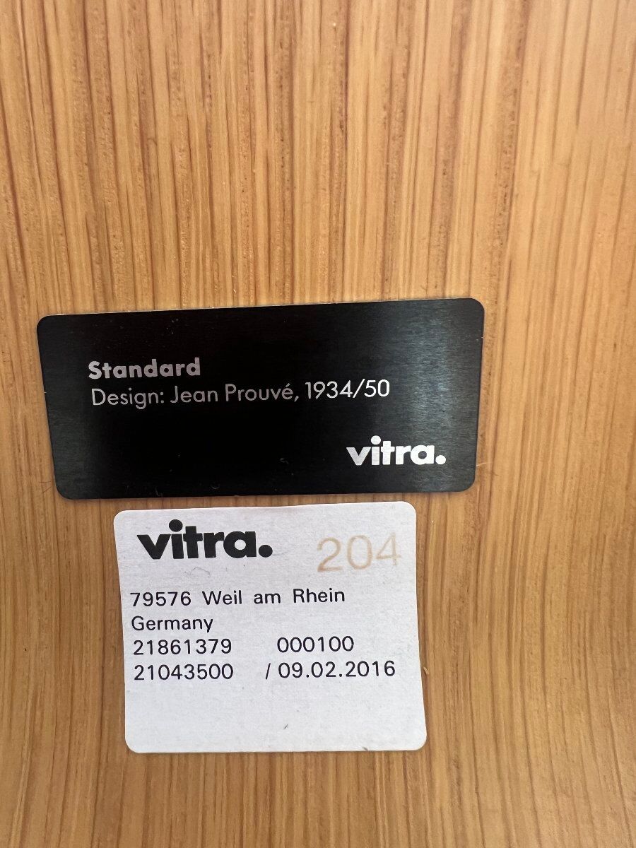 Set of 5 chairs model "Standard" by Jean Prouvé and produced by Vitra, from 2016, NO CHINA.