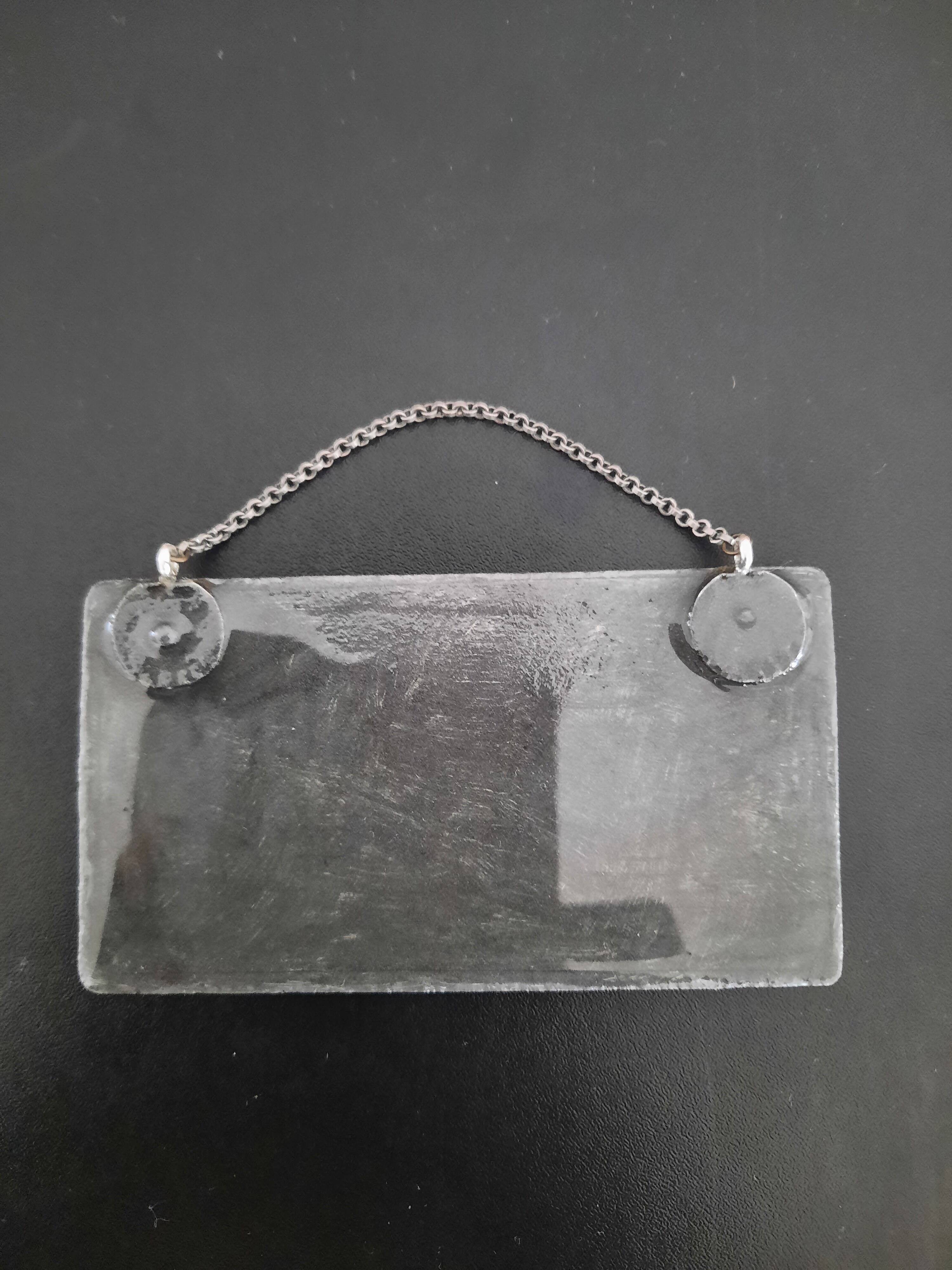 llustration ancienne "Herbier" insérée sous miroir