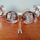 Pair of Space Age wall sconces, Motoko Ishii, Staff Leuchten, 1970