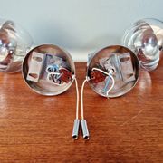 Pair of Space Age wall sconces, Motoko Ishii, Staff Leuchten, 1970