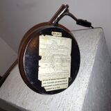 Articulated chromed metal lamp