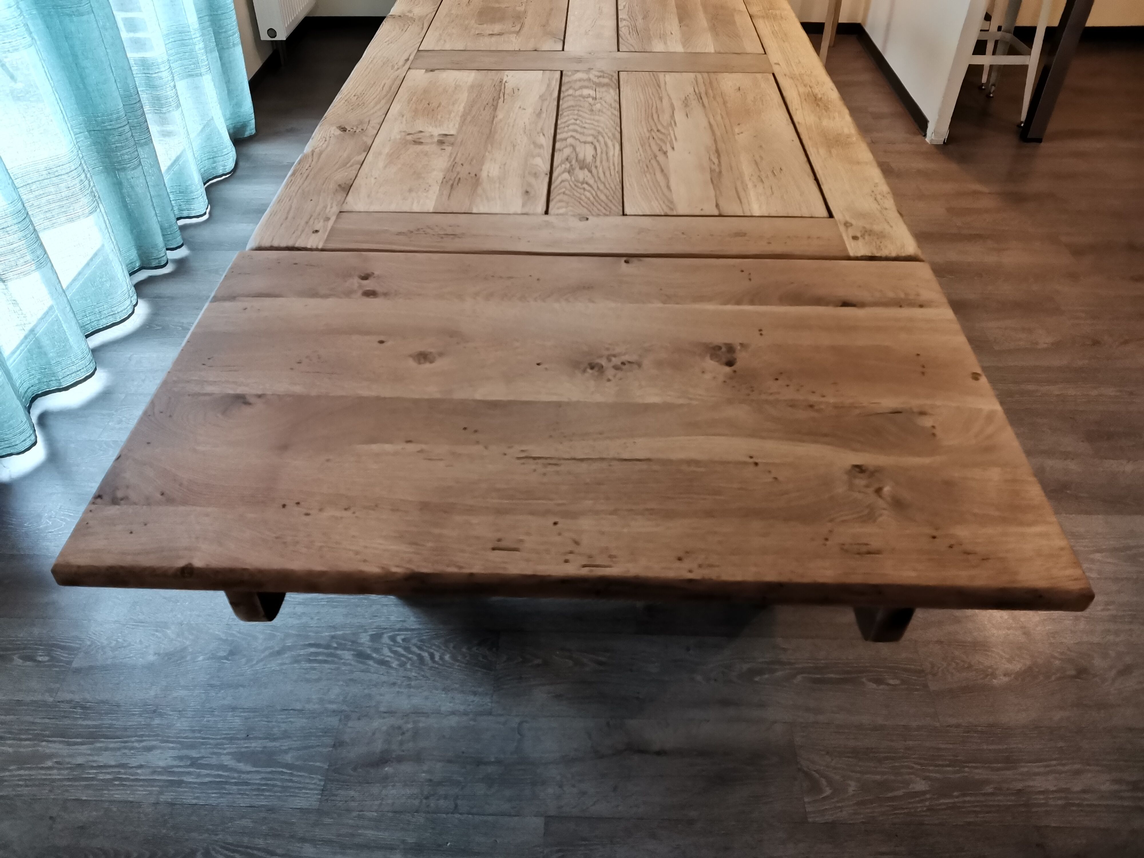 Solid oak farmhouse table