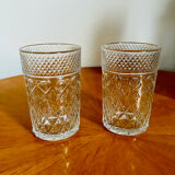 Set of two vintage glasses Design France