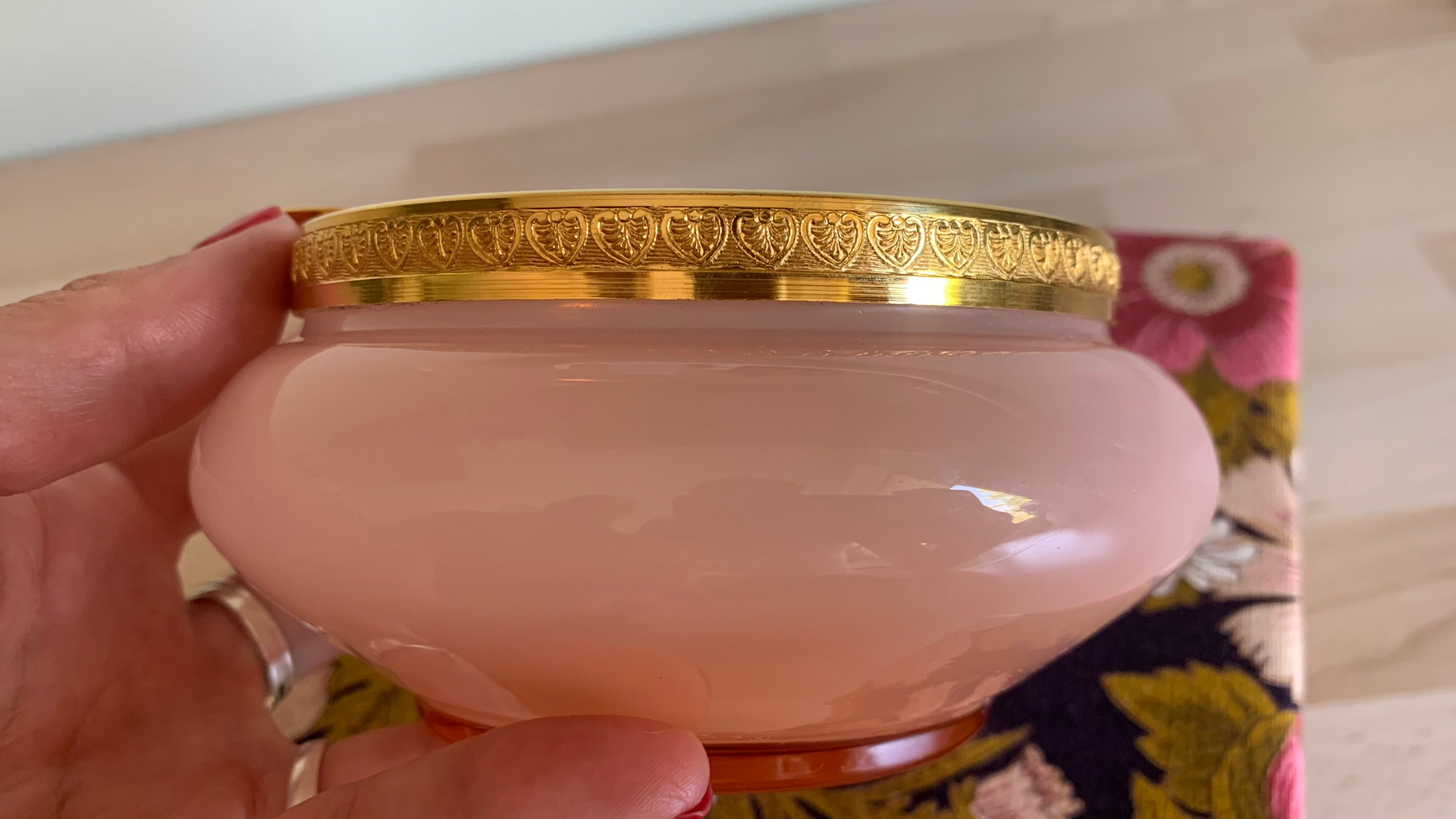 Vintage opaline glass ashtray