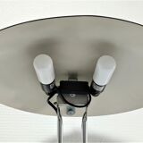 Aluminor lamp chrome metal and matt black design 80s