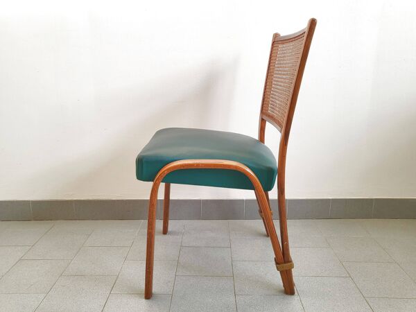 Chaise vintage 1950 Steiner Bow-Wood