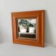 Vintage beech mirror