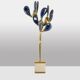 Jacques Duval Brasseur, Large golden brass cactus sculpture. 1992